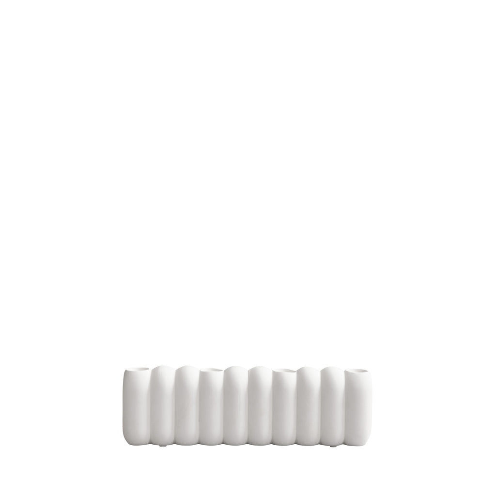 Candle Holder Big Tube White