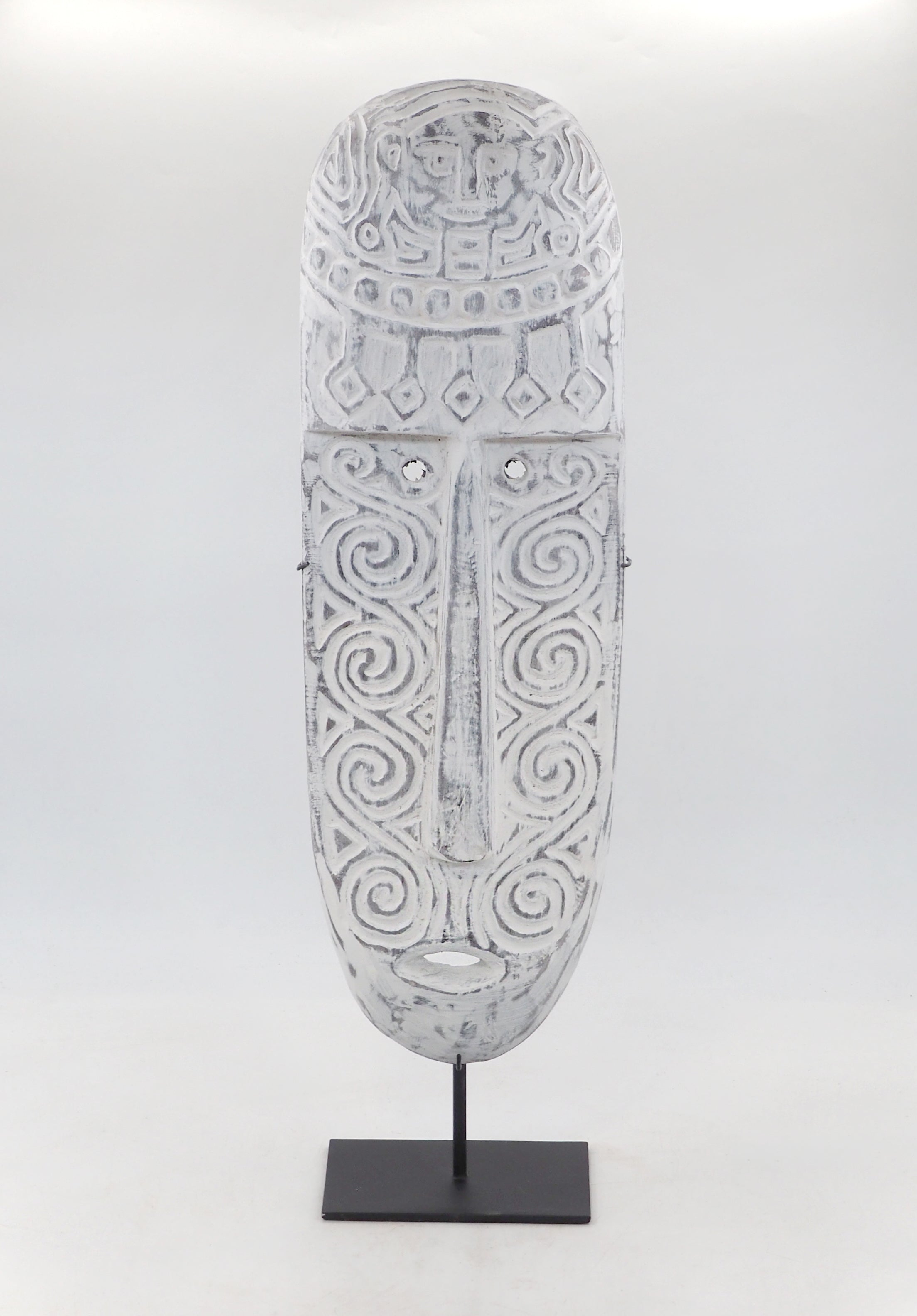 Mask White on Stand
