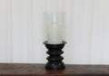 Lamp brass with Glass Shade (electric)