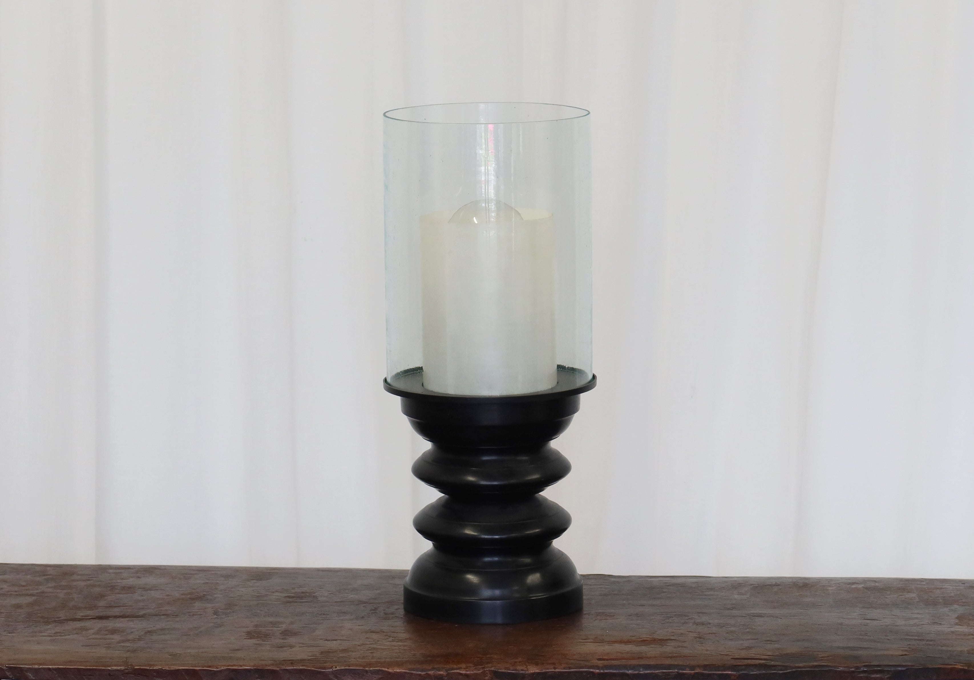 Lamp brass with Glass Shade (electric)