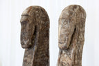 Statue Wooden Kudataut on stand