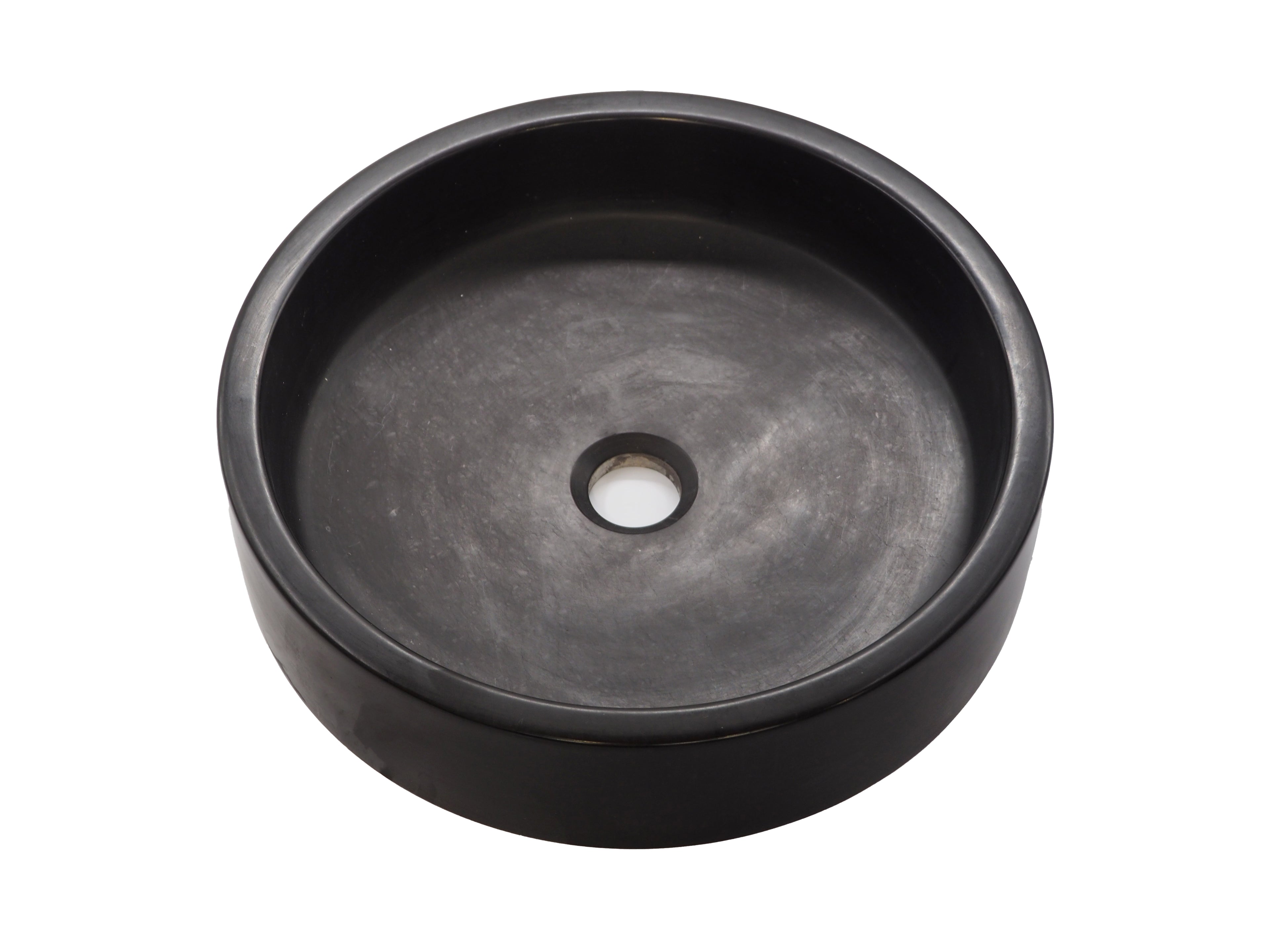 Nero Marble Honed Round Basin