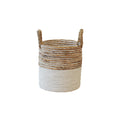 Basket Tall Natural & White