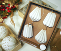 Paper Bells Hanging Jasper with beads