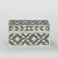 Trinket Box Black/White Bone/Inlay