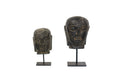 Buddha Head Lava Stone on Stand