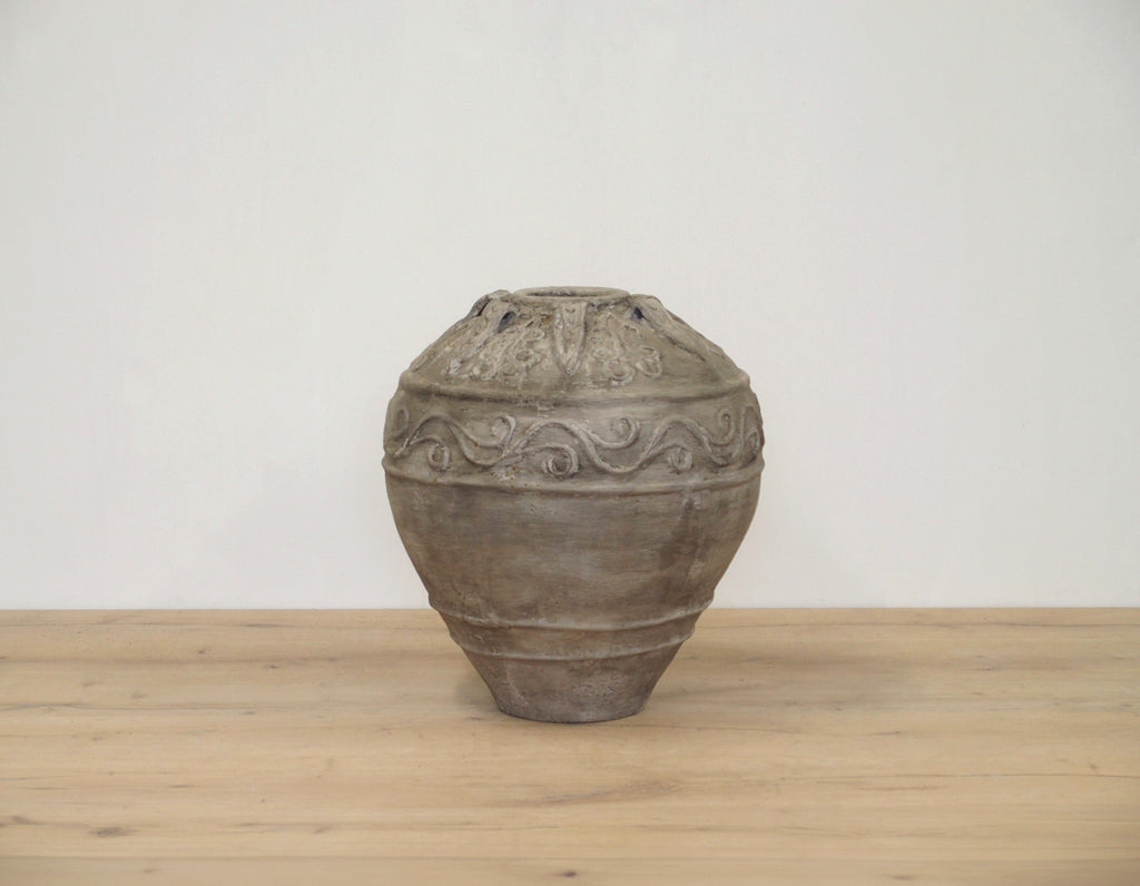 Pot Earthen with Carvings