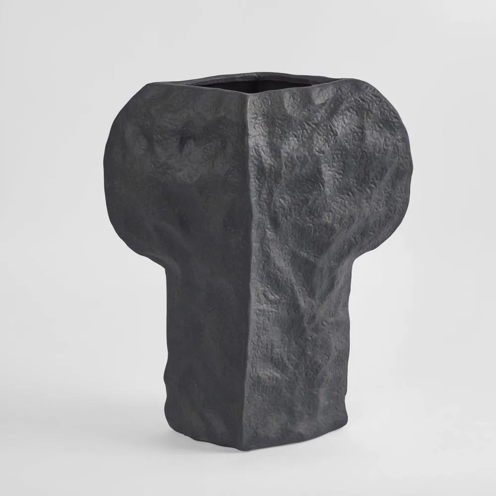 Vase Arc Vessel High Black