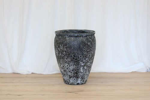 Atlantis Glaze Pot Blue/Black