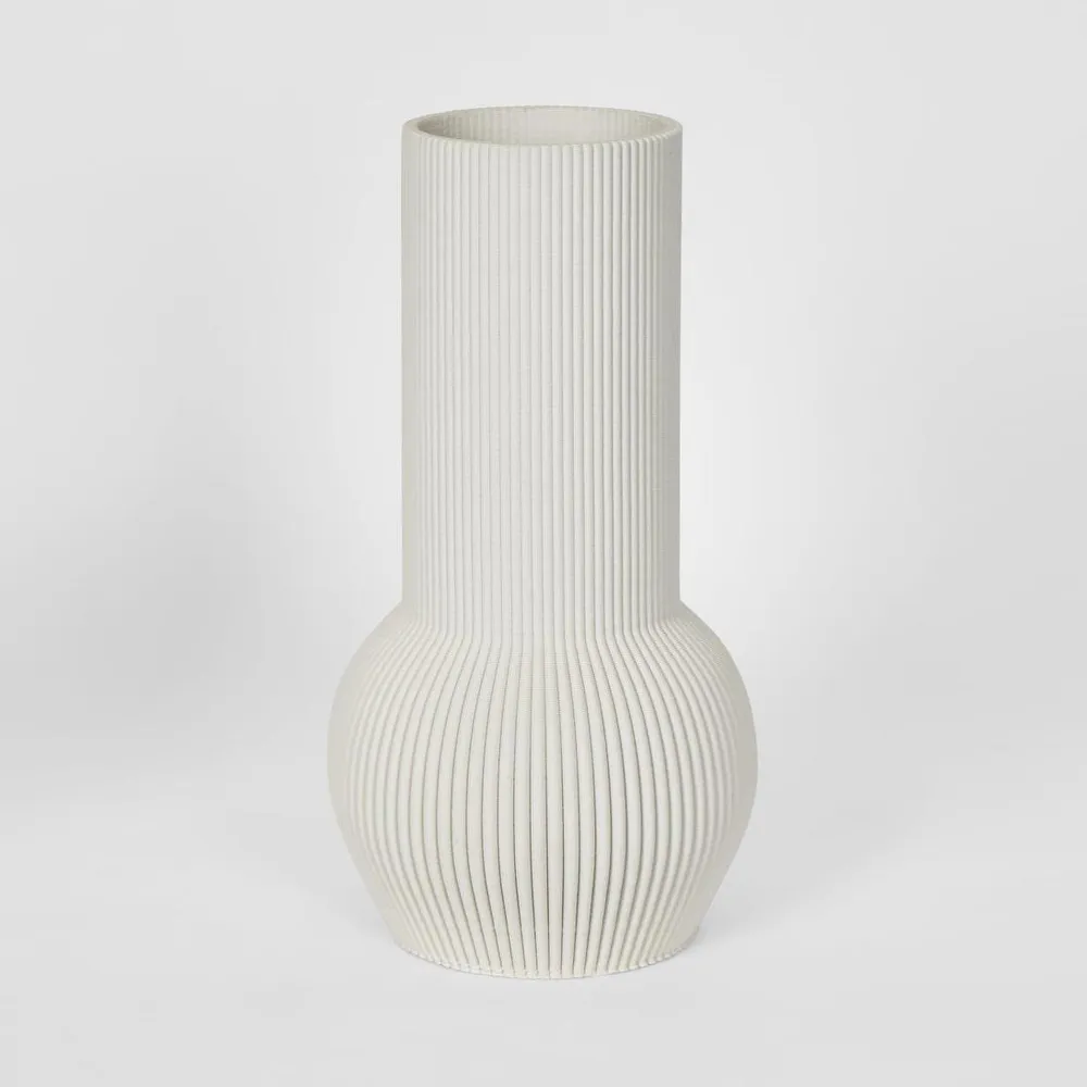 Vase Hend 3D White Large