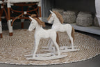 Horse White-washed Rocking