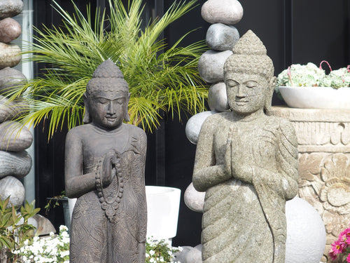 Buddha Standing Green Stone