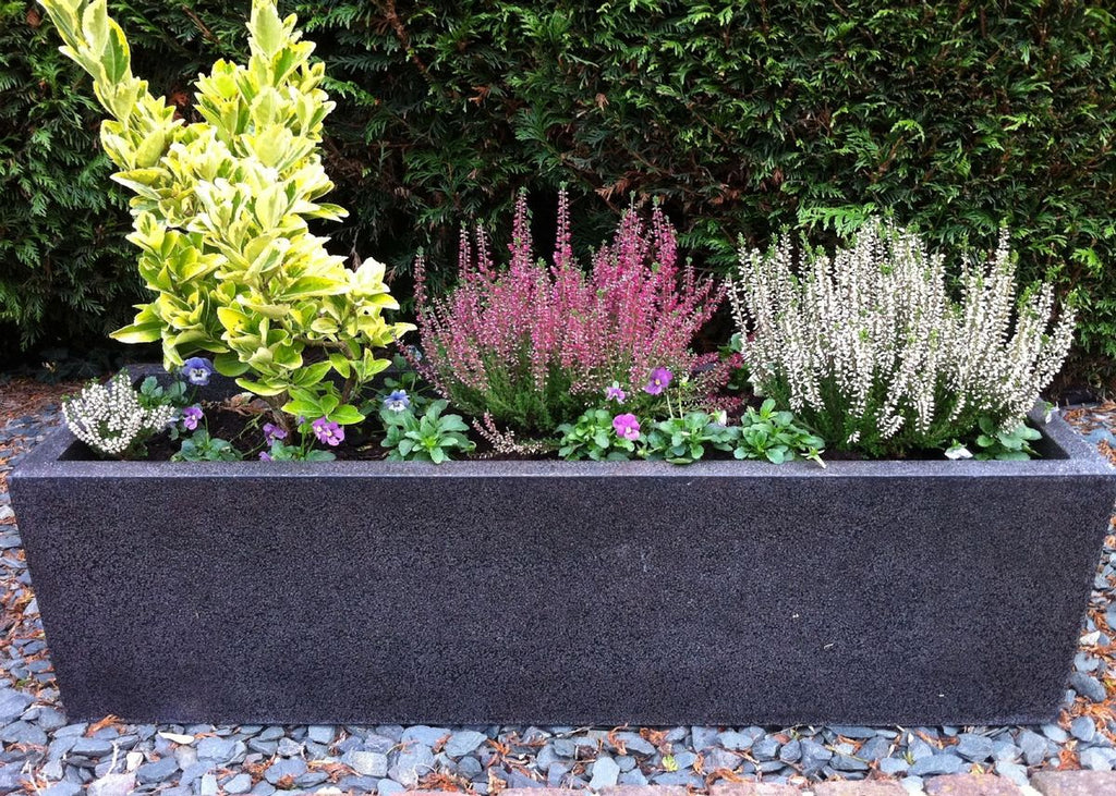 Trough Black Terrazzo