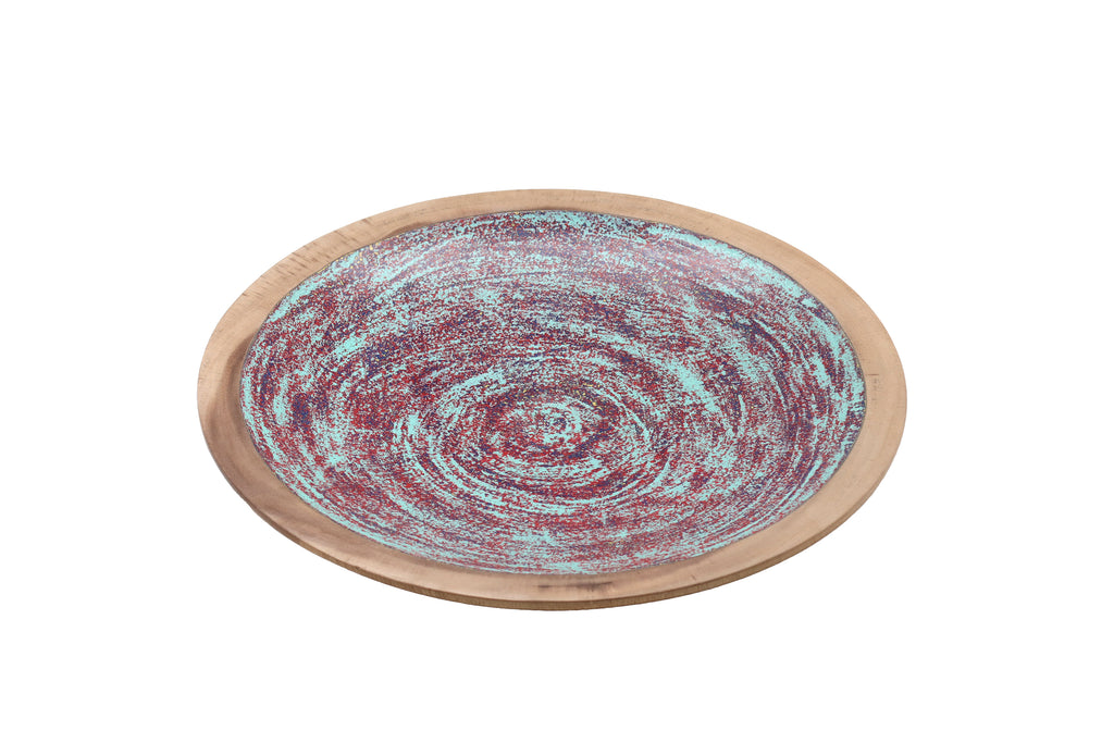 Plate Wooden Painted