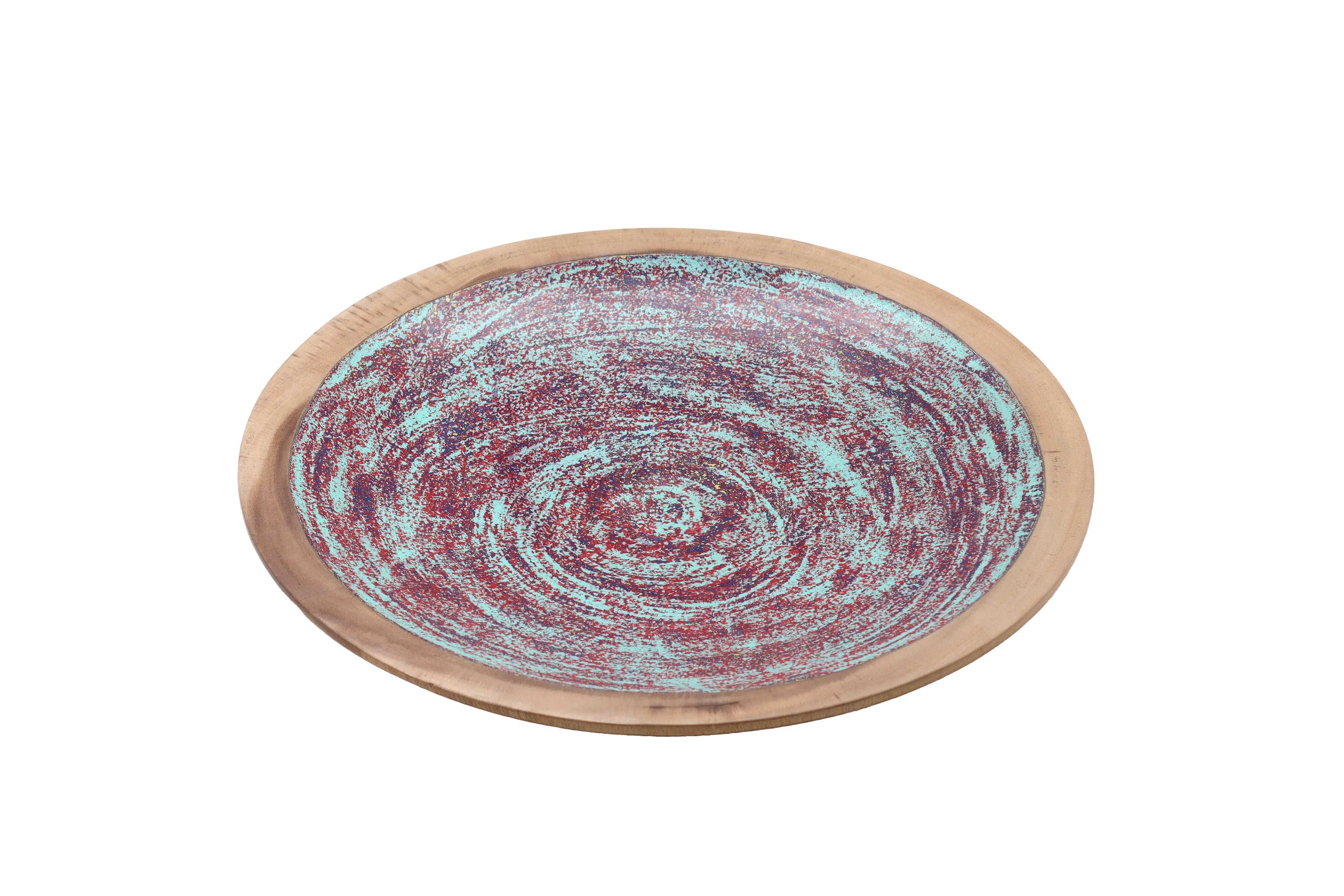 Plate Wooden Painted