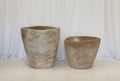 Pot Trapezium Glazed Terracotta Sandstone