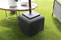 Umbrella Stand Concrete Black