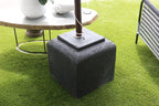Umbrella Stand Concrete Black