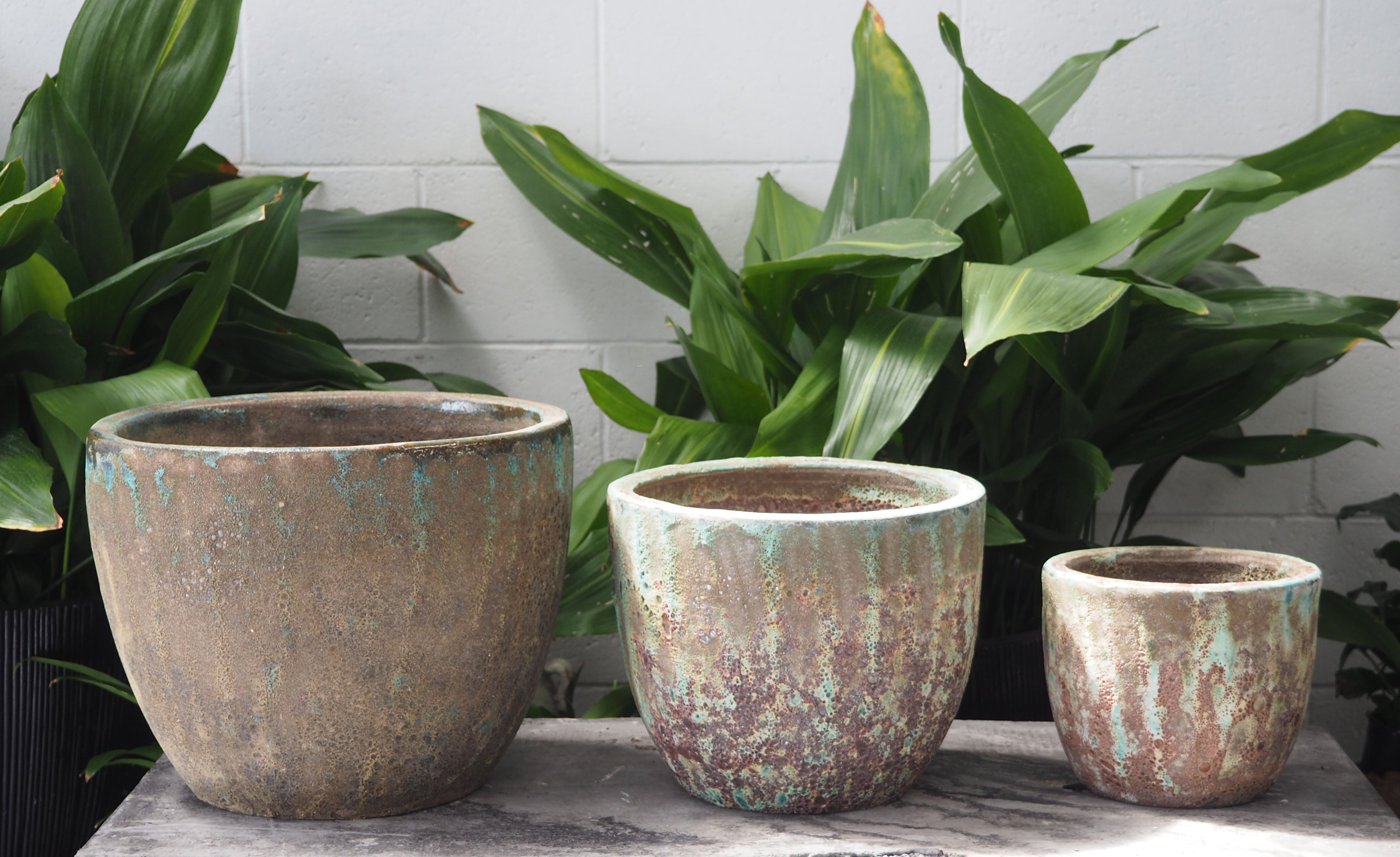 Small Atlantis Glaze Pots