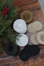 Coasters Beaded Box of 3 Sets