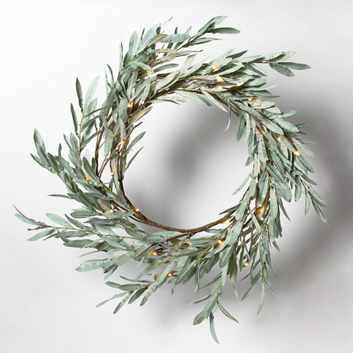 Eucalyptus LED Wreath