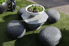 Stool Black Terrazzo Dimpled Finish