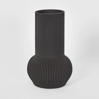 Vase Hend 3D Black Large