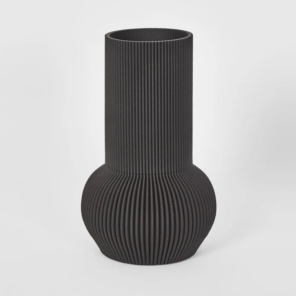 Vase Hend 3D Black Large
