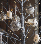 Bedouin Hanging Glass Bauble Embroidered Lace