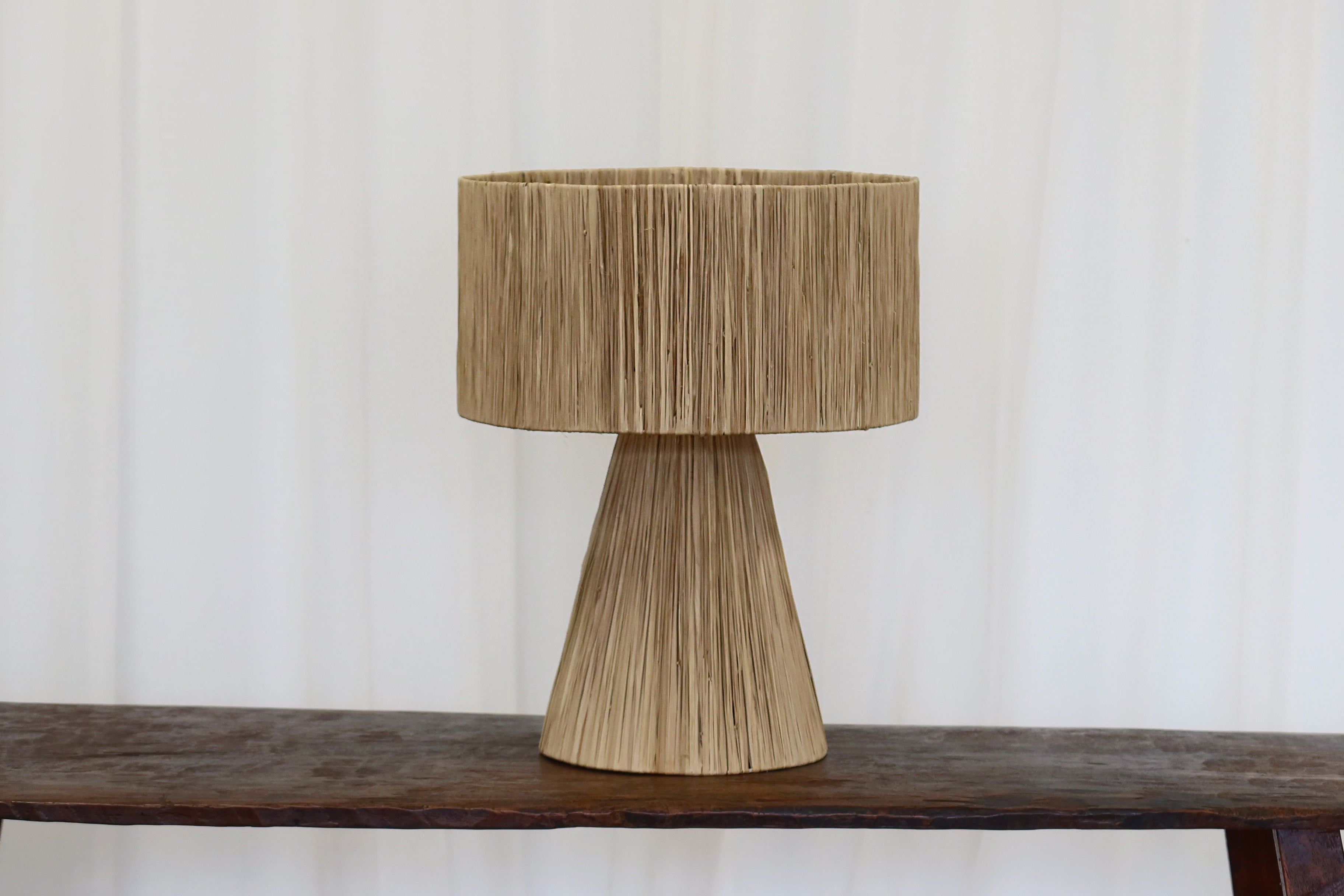 Lamp Rattan Shade & Base
