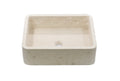 Pannacotta Limestone Honed Rectangle Basin