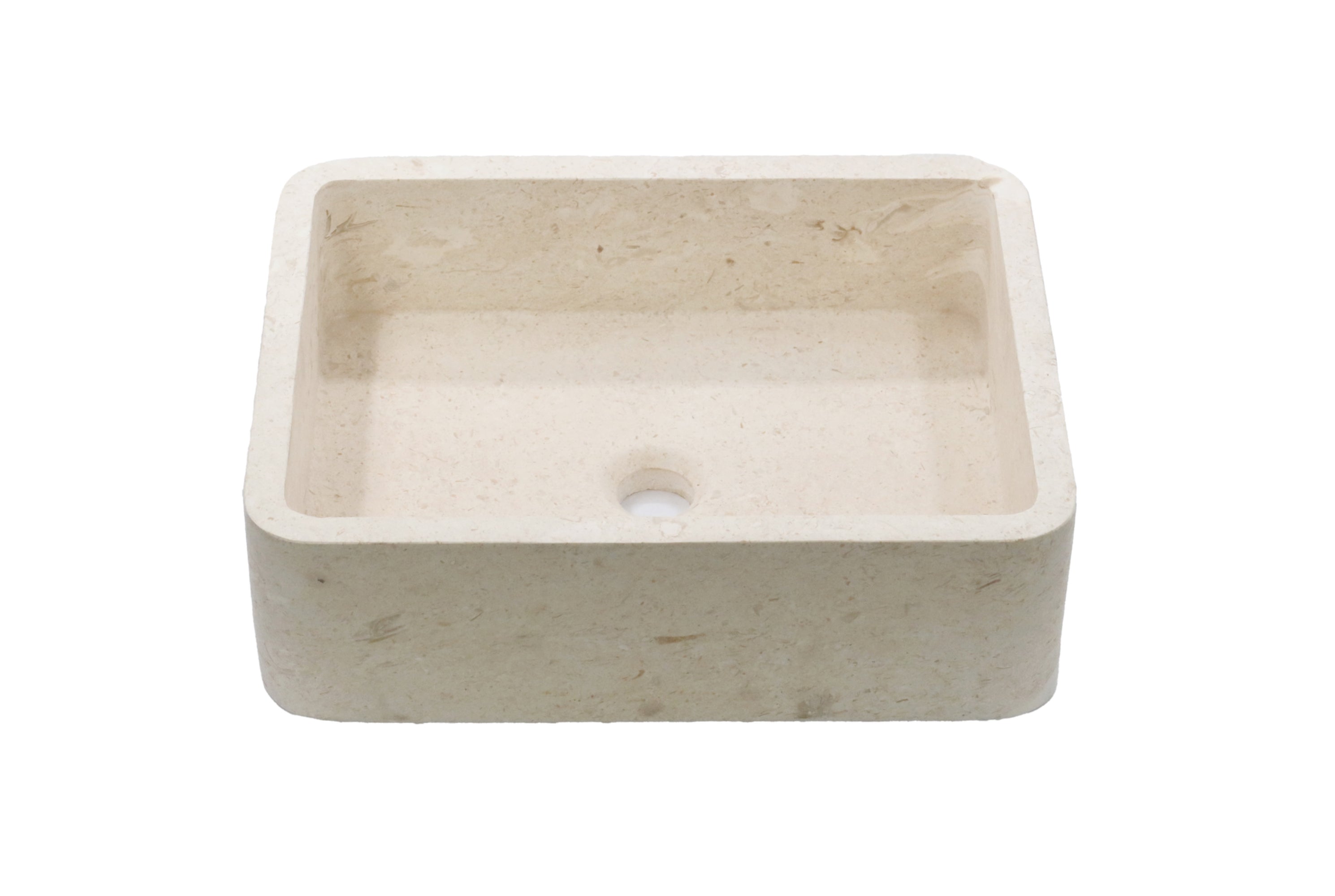Pannacotta Limestone Honed Rectangle Basin
