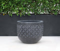 Pot Black Terrazzo Carving