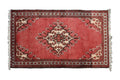 Rug Persian Hand-knotted - Red/Cream/Brown
