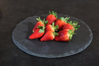 Plate Black Slate Round