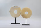 Ring White Onyx Large on Stand