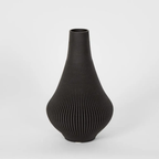 Vase Verne 3D Black Small