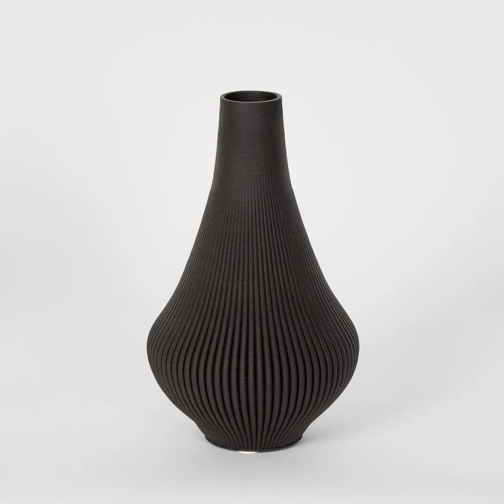 Vase Verne 3D Black Small