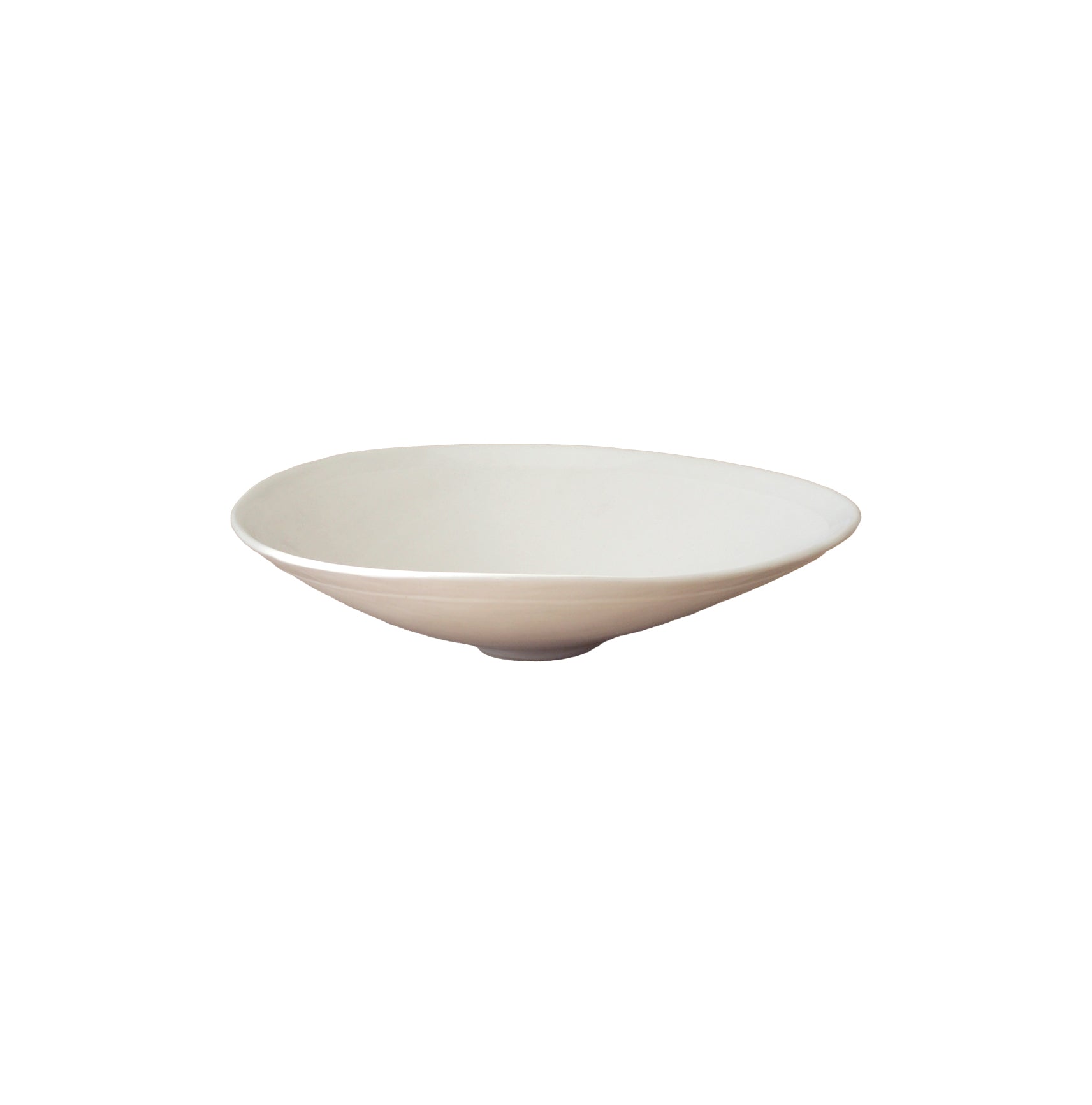 Platter Lotus Curved White