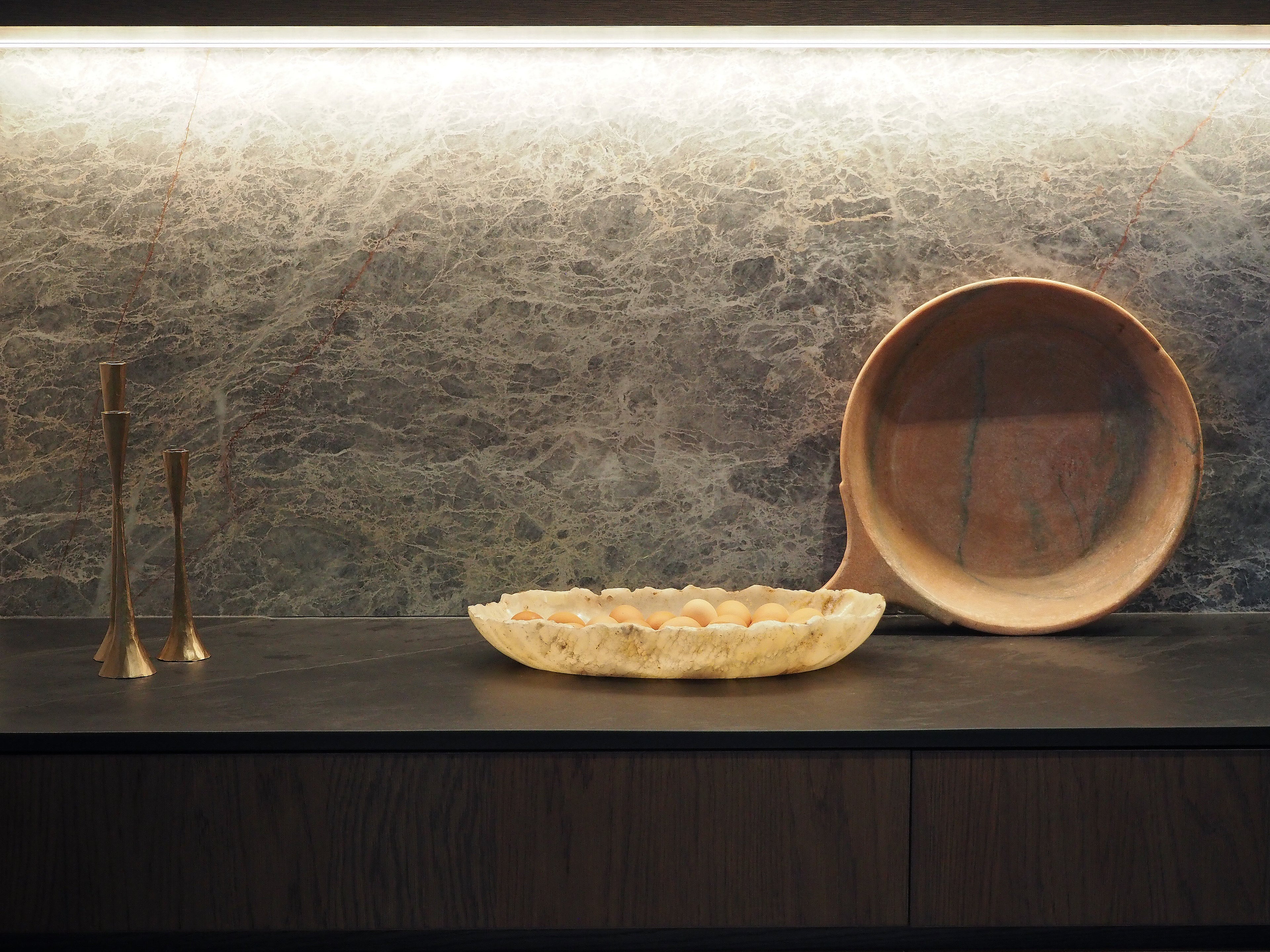 Plate Vintage Indian Marble