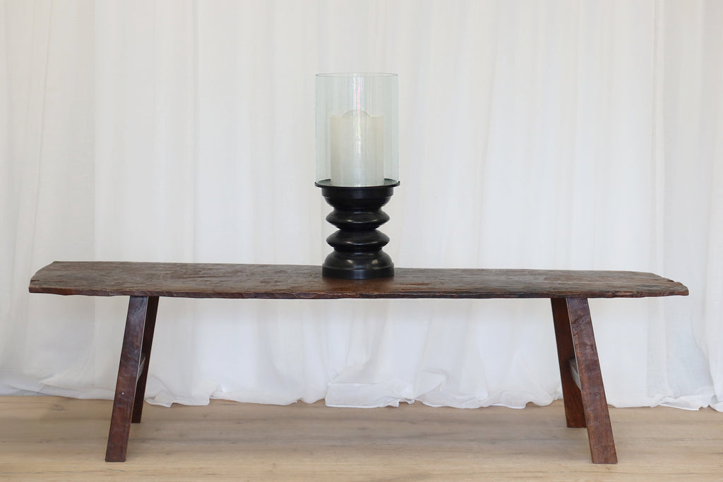 Lamp brass with Glass Shade (electric)