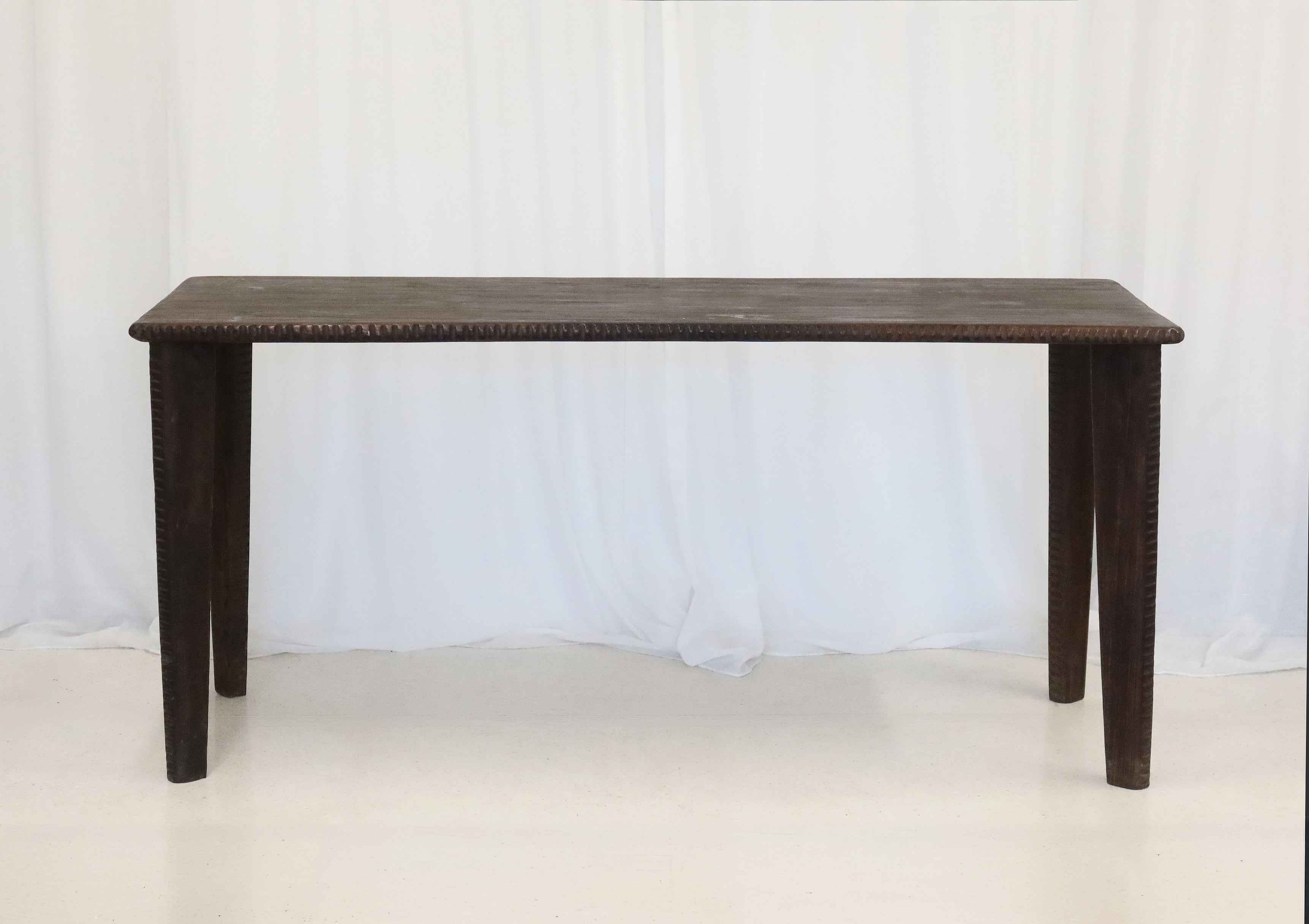 Console Wooden with Carved Legs