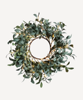 Wreath Olive with Lights