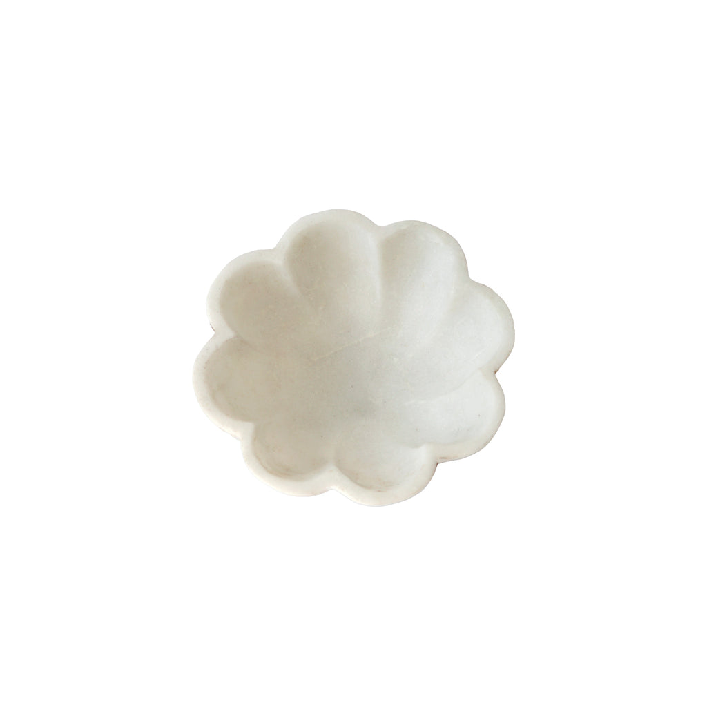 Indian Marble Flower Bowl