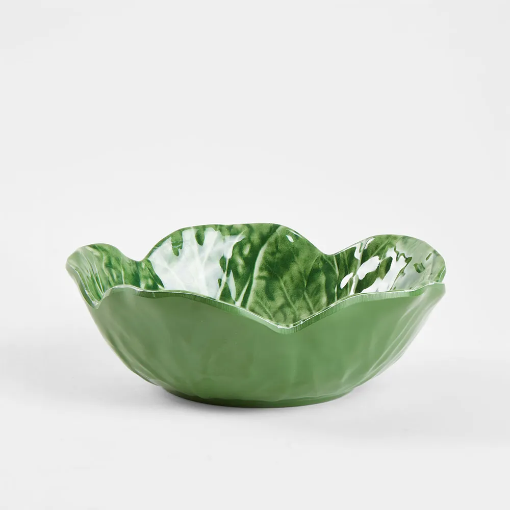 Bowl Luxe Cabbage Leaf Serving Bowl