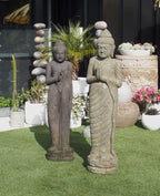 Buddha Standing Green Stone