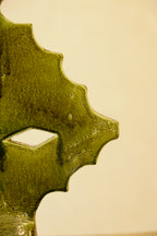 Candle Holder Glazed Green 300mm
