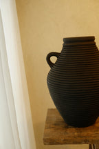 Pot Ribbed Black