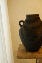 Pot Ribbed Black