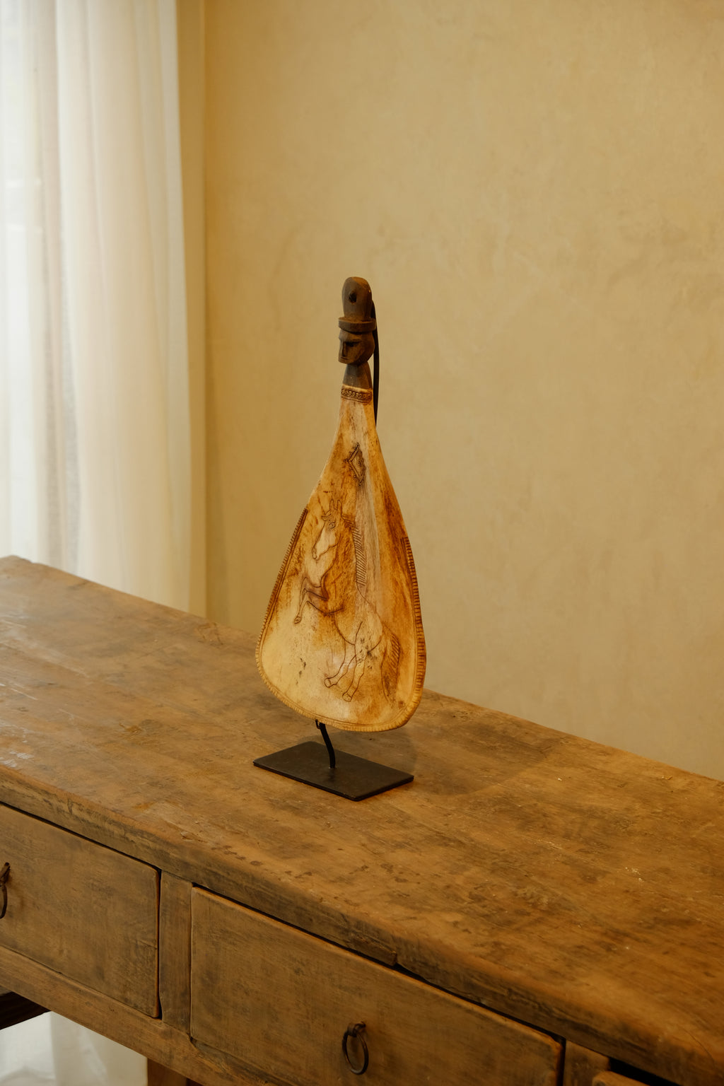 Carving Bone with Design